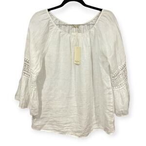 Alessia Pacini Top Women Medium 100% Linen NWT